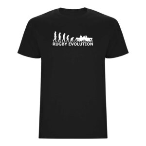 Tričko Rugby Evolution - Scrum - černé